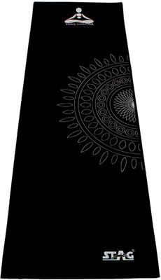 

Stag YOGA MANTRA PRINTED MAT WITH BAG 180CM X 60CM Black, Silver 6 mm Yoga Mat