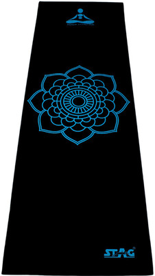 

Stag YOGA MANTRA PRINTED MAT WITH BAG 180CM X 60CM Black, Blue 6 mm Yoga Mat