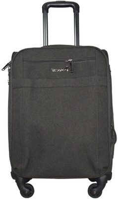 

TRAWORLD Earth-1001 24 inch 4Wheel Trolley Bag - Grey Expandable Check-in Luggage -  inch(Grey