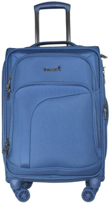 

TRAWORLD Jupiter-1001 20 inch 4Wheel Trolley Bag - Blue Expandable Check-in Luggage -  inch(Blue