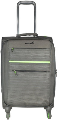 

TRAWORLD Jupiter-1003 20 inch 4Wheel Trolley Bag - Grey Expandable Check-in Luggage -  inch(Grey