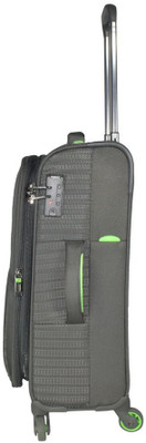 

TRAWORLD Jupiter-1003 24 inch 4Wheel Trolley Bag - Grey Expandable Check-in Luggage -  inch(Grey