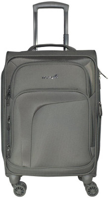 

TRAWORLD Jupiter-1001 24 inch 4Wheel Trolley Bag - Grey Expandable Check-in Luggage -  inch(Grey