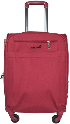 

TRAWORLD Earth-1001  inch 4Wheel Trolley Bag - Red Expandable Check-in Luggage -  inch(Red