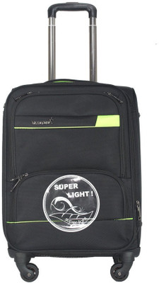 

TRAWORLD 24 inch 4wheel Trolley Bag Expandable Check-in Luggage -  inch(Black