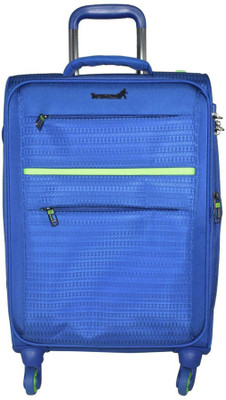 

TRAWORLD Jupiter-1003 24 inch 4Wheel Trolley Bag - Blue Expandable Check-in Luggage -  inch(Blue