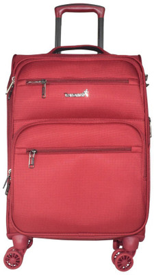 

TRAWORLD Jupiter-1002 24 inch 4Wheel Trolley Bag - Red Expandable Check-in Luggage -  inch(Red