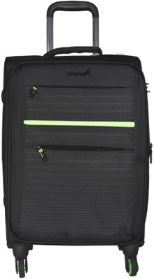 

TRAWORLD Jupiter-1003 20 inch 4Wheel Trolley Bag - Black Expandable Check-in Luggage -  inch(Black
