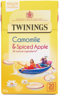 

Twinings Camomile & Spiced Apple, 20 Tea Bags - 25g (20x1.25g) Chamomile Instant Tea Bags Box(25 g)