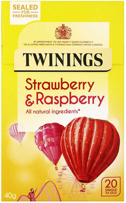 Twinings Strawberry & Rasberry, 20 Tea Bags - 40g (20x2g) Strawberry, Raspberry Tea Bags Box(40 g)