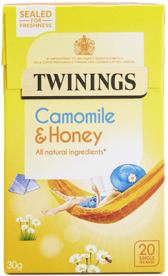 Twinings Camomile & Honey, 20 Tea Bags - 30g (20x1.5g) Chamomile, Honey Instant Tea Bags(30 g, Box)