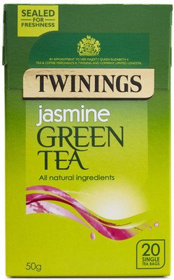 

Twinings Jasmine Green Tea, 20 Tea Bags - 50g (20x2.5g) Jasmine Green Tea Bags Box(50 g)