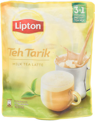 

Lipton Tea Tarik Milk Tea Latte, Instant Tea Mix - 252g (12x21g) Unflavoured Instant Tea Pouch(252 g)