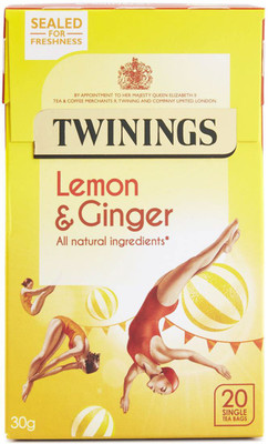 

Twinings Lemon & Ginger, 20 Tea Bags - 30g (20x1.5g) Lemon, Ginger Instant Tea Bags Box(30 g)