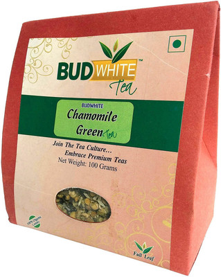 

BudWhite Chamomile Green Tea - 100 G Loose Unflavoured Green Tea(100 g, Box)