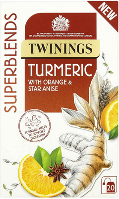 

Twinings Superblends Turmeric with Orange & Star Anise, 20 Bags - 40g Assorted Tea Bags Box(40 g)
