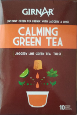 

Girnar Tea Calming Instant Green Tea Lime, Tulsi Green Tea Box(200 g)