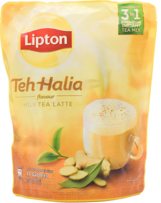 

Lipton Tea Halia flavour Milk Tea Latte, Instant Tea Mix - 252g (12x21g) Ginger Instant Tea Pouch(252 g)