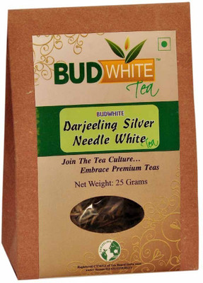 

BudWhite Darjeeling Silver Needle White Tea - 25 G Loose ( White Tea�) Unflavoured White Tea(25 g, Box)