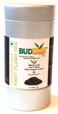 

BudWhite Darjeeling First Flush - 50 G Loose Tin Unflavoured Black Tea(50 g, Plastic Bottle)