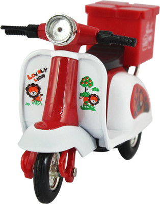 

DealBindaas Pull Back Home Delivery Scooter | Mini Motorcycle | Dinky | Pull Back | No Remote | No Battery | Scaled Model | Toy Gift | Kids Best Gift | Red Colour(Red)