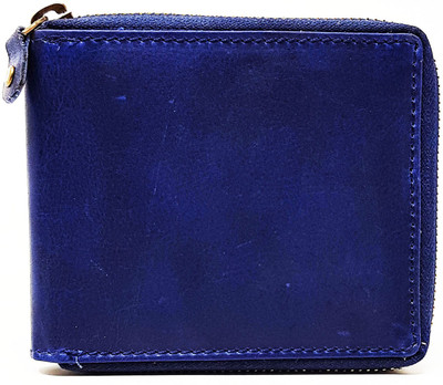 

Wildmount Men Blue Genuine Leather Wallet(7 Card Slots)
