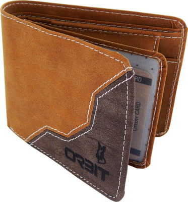

Orbit Men Tan Genuine Leather Wallet(7 Card Slots)