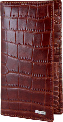 

La Roma Women Tan Genuine Leather Card Holder(16 Card Slots)