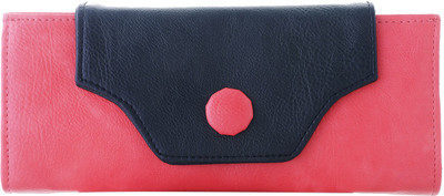 

Fantosy Women Pink, Black Artificial Leather Wallet(8 Card Slots), Black;pink