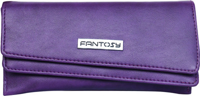 

Fantosy Women Purple Artificial Leather Wallet(6 Card Slots)