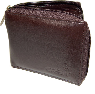 

Orbit Men Brown Genuine Leather Wallet(7 Card Slots)