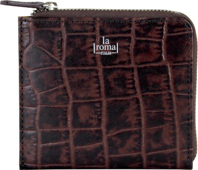 

La Roma Women Brown Genuine Leather Wrist Wallet(3 Card Slots)
