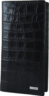 

La Roma Women Black Genuine Leather Card Holder(16 Card Slots)