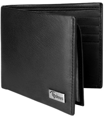 

Fashius Men Black Genuine Leather Wallet(12 Card Slots)