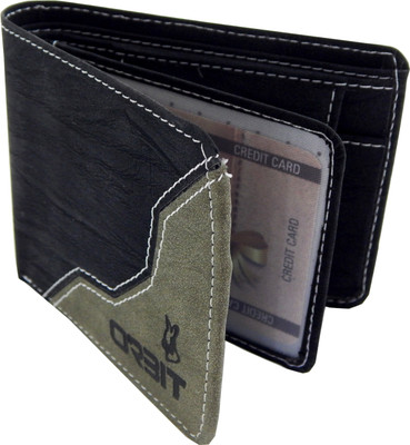 

Orbit Men Black Genuine Leather Wallet(7 Card Slots)