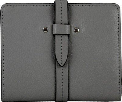 

la roma Women Maroon Genuine Leather Wallet(5 Card Slots), Taupe