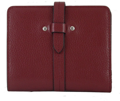 

la roma Women Maroon Genuine Leather Wallet(5 Card Slots), Claret