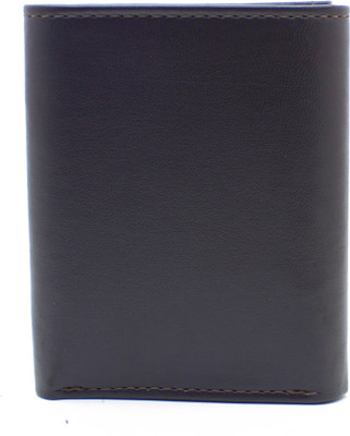 

DELMA Men Brown Genuine Leather Wallet(4 Card Slots)