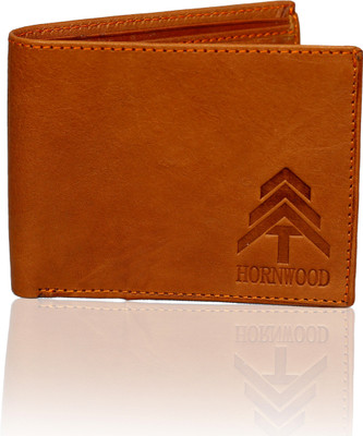 

HORNWOOD Men Tan Genuine Leather Wallet(5 Card Slots)