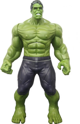 

TALKING GANESHA 11 Inchs Ultimate Alliance Action Figure Incredible Green Man Super Power Hero toy with Light & Sound (Green)(Green)
