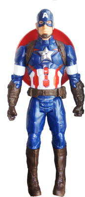 

TALKING GANESHA 11 Inchs Ultimate Alliance Action Figure Incredible Captain Man Super Power Hero toy with Light & Sound (Blue, White)(Black)