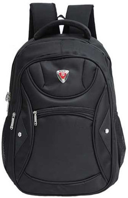 

XSPACE College Office School Travel Laptop Bag Waterproof Leather Backpack 20 L Laptop Backpack(Black)