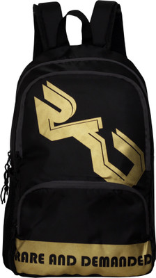 

Rare And Demanded Super Star 20 L Backpack(Black, Gold)