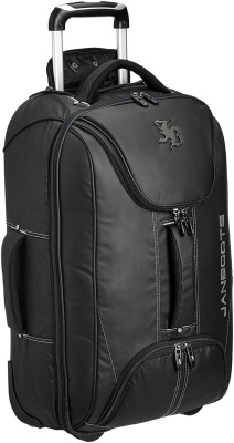 

Janboots Nylon Black Duffle Bags JB-Extend-04 Carry on Strolley Waterproof Trolley(Black, 24 inch)