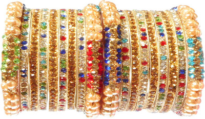 Royal Bangles Metal Zircon Bangle Set