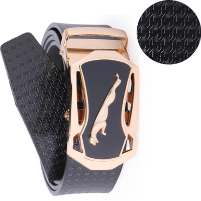 

Edifier Men Casual, Formal, Party Blue Texas Leatherite Belt, Black_02