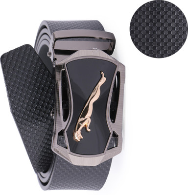 

Edifier Men Casual, Formal, Party Black Texas Leatherite Belt, Black_03
