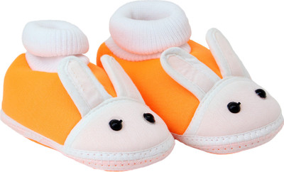 

Neska Moda Rabbit 0 To 12 Month Baby Booties(Toe to Heel Length - 11 cm Orange)