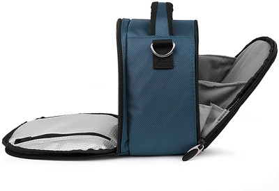 

VanGoddy Laurel DSLR Carrying Bag with Removable Shoulder Strap Camera Bag(Black, Blue)