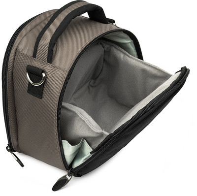 

VanGoddy Laurel DSLR Carrying Bag with Removable Shoulder Strap Camera Bag(Black, Grey)
